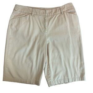 Jones New York beige tan Brown Bermuda shorts Sz 10